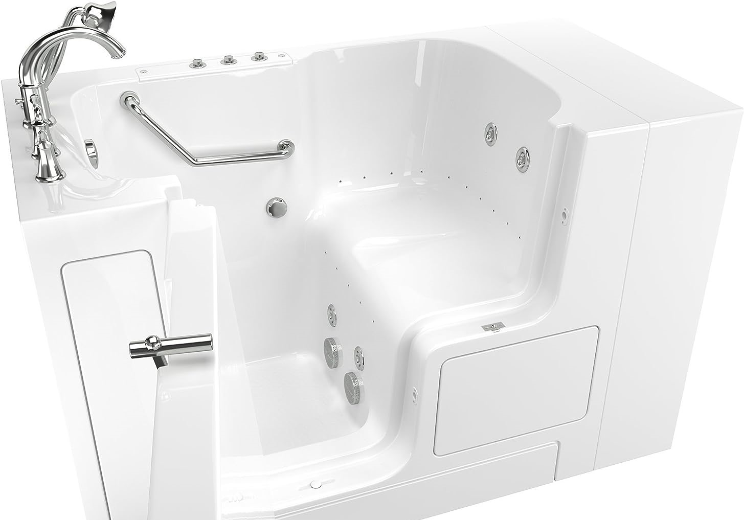 American Standard 3252OD.709.CLW-PC Gelcoat Value Whirlpool and Air Spa 32"x52" Left Side Outward Door Walk-In Bathtub in White Review
