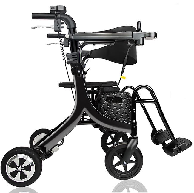 SINCEBORN 3 in 1 Rollator Walker/Electric Wheelchair/Transport Chair with Seat Multifunctional Walker-Driving Electric Scooter for Seniors-Electric Wheelchair with Front Controller and Rear Controller Review