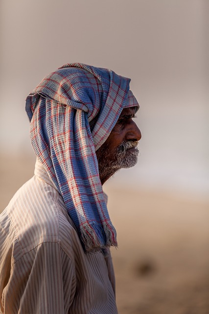 man, elderly, indian