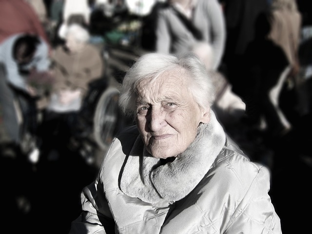 woman, elderly, portrait