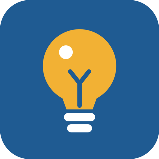Seniors Tips logo: a yellow lightbulb on a blue square